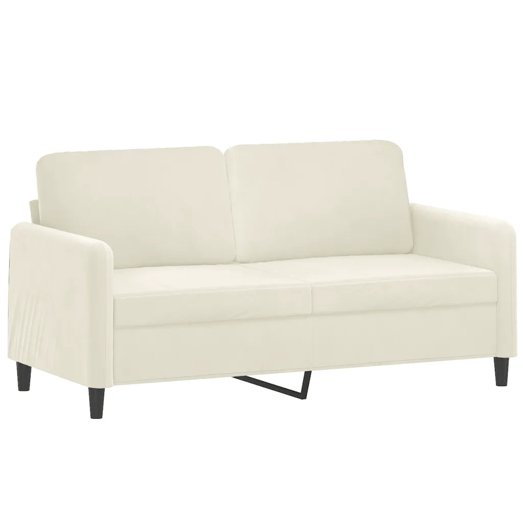 Set di Divani 2 pz Crema in Velluto 3201982