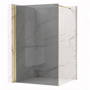 Parete Doccia Rea Flexi Grey / Gold 130