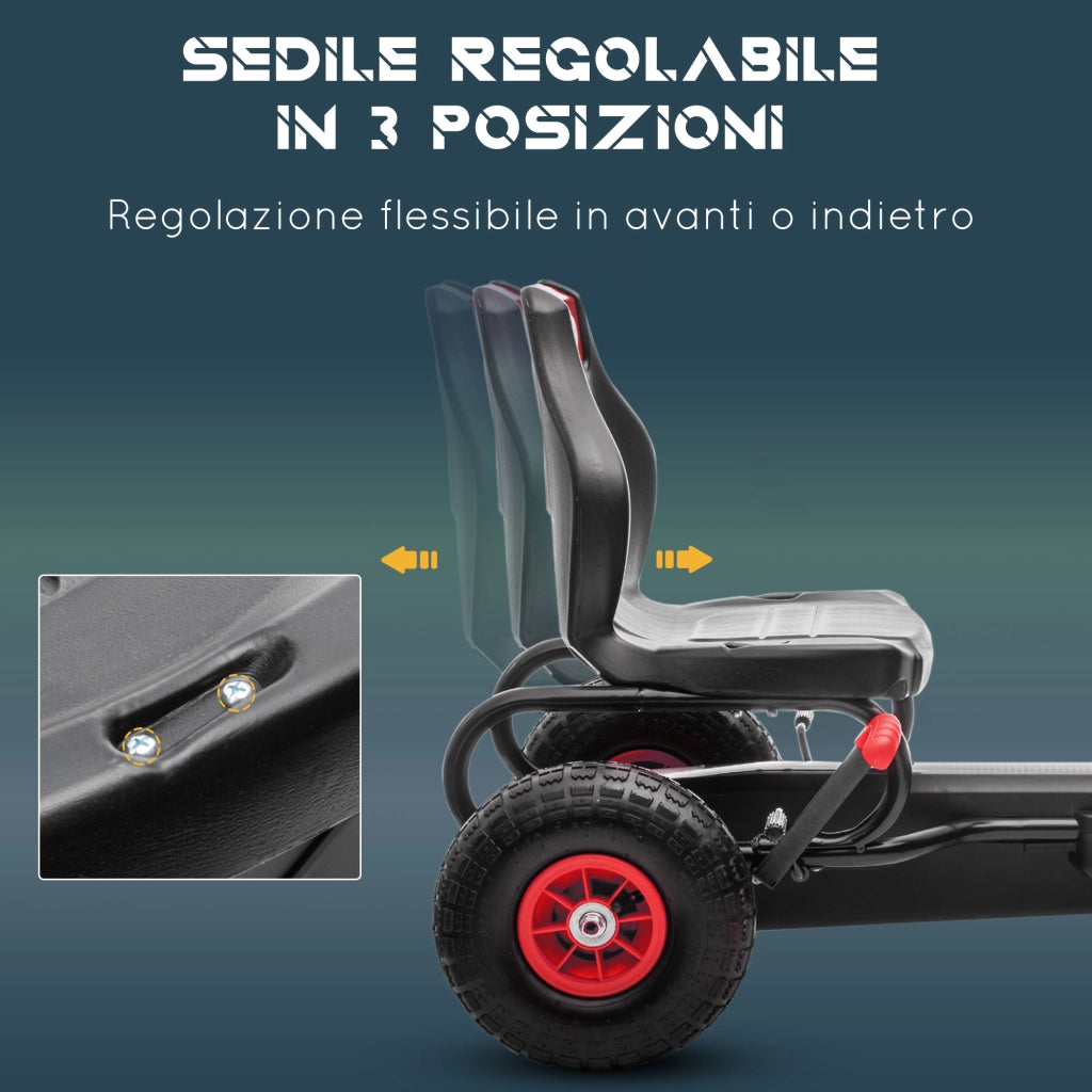 Go Kart a Pedali per Bambini ¨C Minimal ¨C Rosso