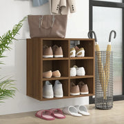 Scarpiera-Scaffale per scarpe Rovere Marrone 52,5x30x50 cm