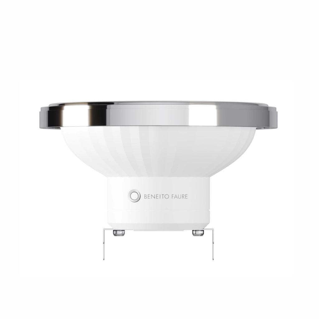 Lampadina LED AR111 15W 15º G53 2700K 1050lm Luce Calda per Interni IP20 Finitura Cromata Retrofit ad Alta Efficienza - Beneito & Faure
