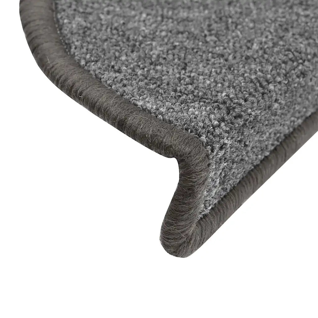 Tappetini per scale 30 pz 56x17x3 cm Grigio scuro Semicircolari 3365734