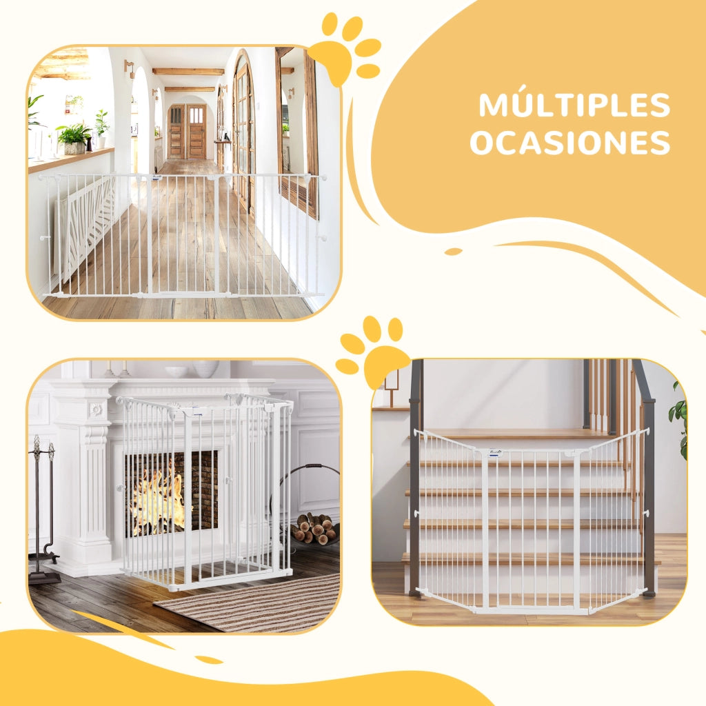 Recinto per Cani Pieghevole ¨C Minimal ¨C 206x90 cm Bianco
