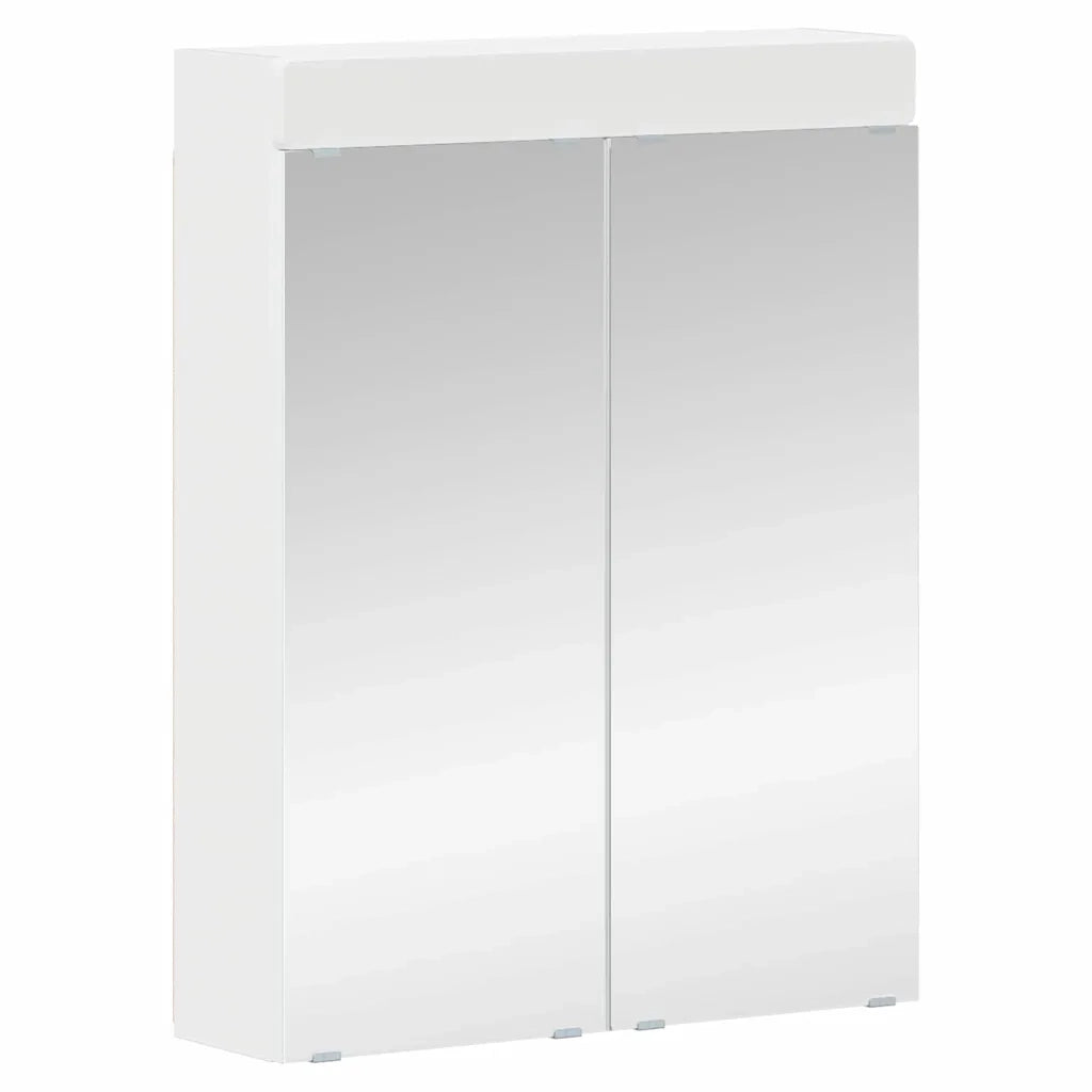 Mobiletto per specchio da Bagno | Armadio da bagno TULUM Bianco 60 x 16,5 x 78 cm
