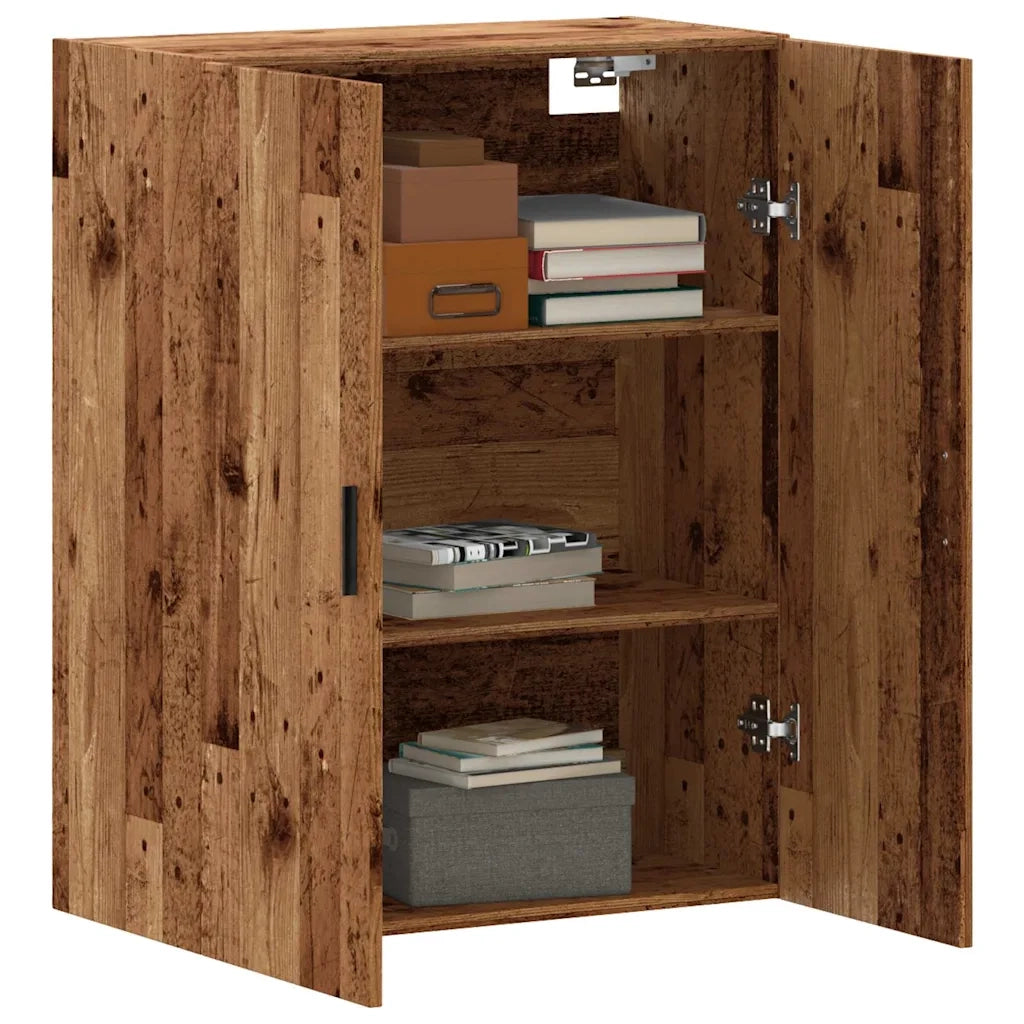 Mobile a Parete Legno Antico 69,5x34x90 cm 857292