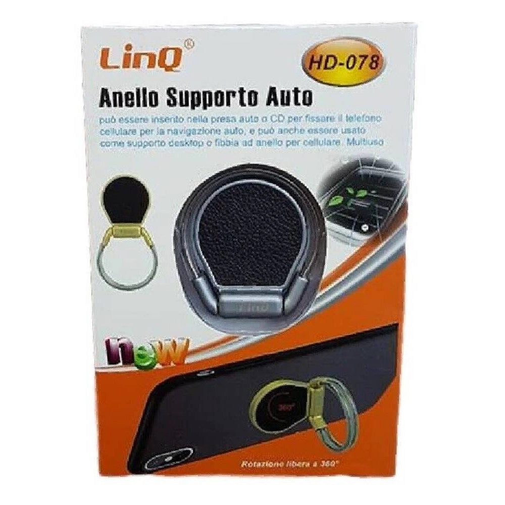 Trade Shop - Anello Supporto Auto Per Smartphone Cellulare Presa Aria Lettore Cd Multiuso Hd-078 -