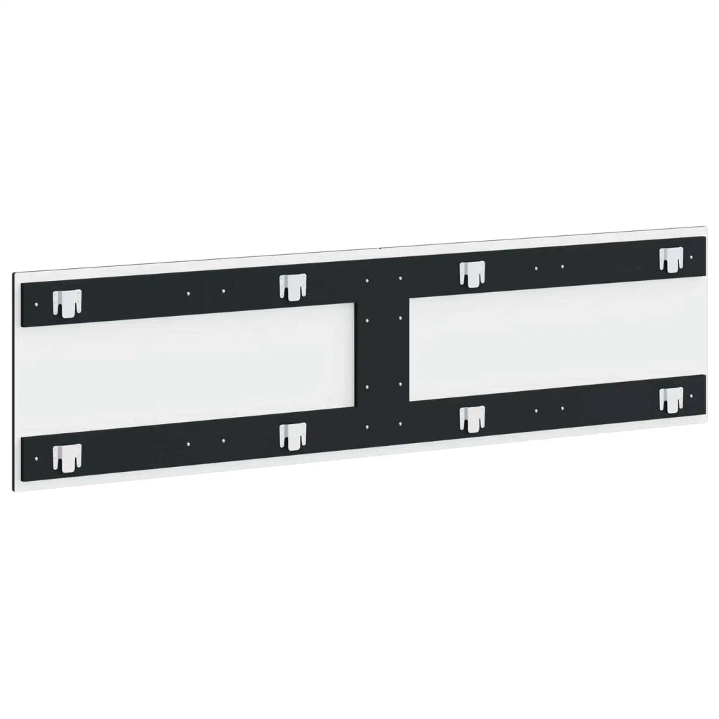 Testiera da Muro ALKMAAR Nero Legno ingegnerizzato 896266