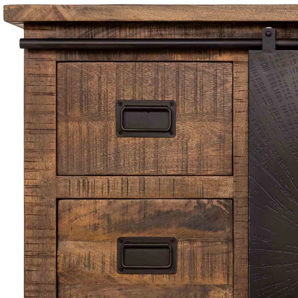 Credenza in legno marrone 160x42x92h cm