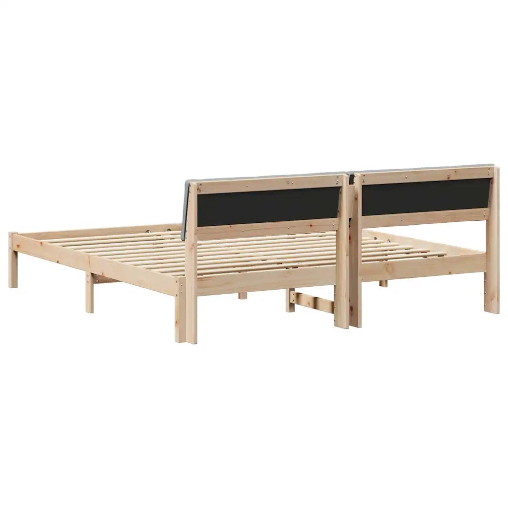 Struttura del Letto Marrone e grigio chiaro 200 x 200 cm
