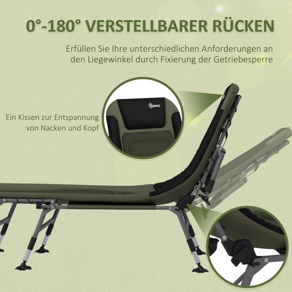 Letto da campo ¨C Minimal ¨C verde 200x85x40-55 cm