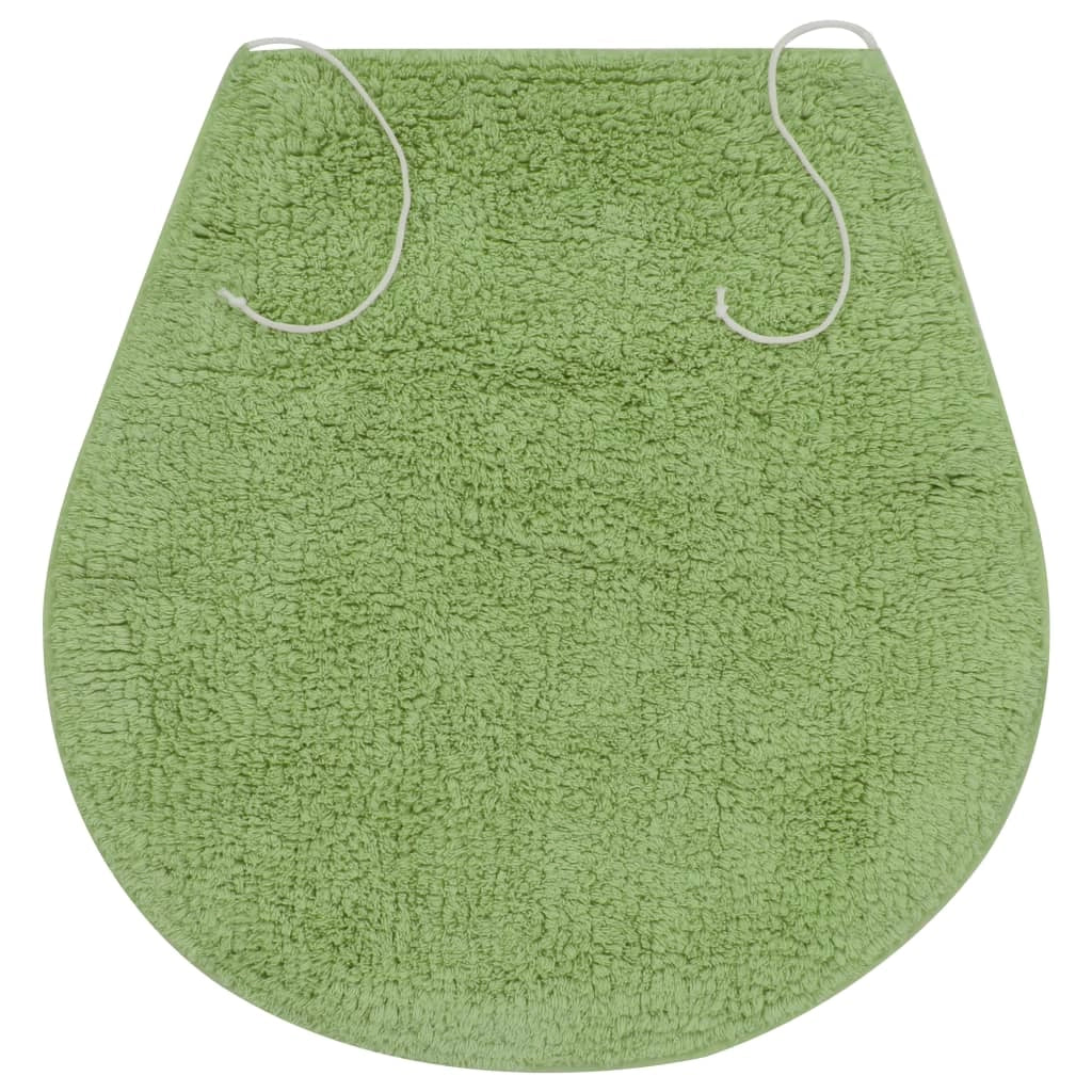 Set di 3 tappeti da bagno in tessuto verde 02_0005753