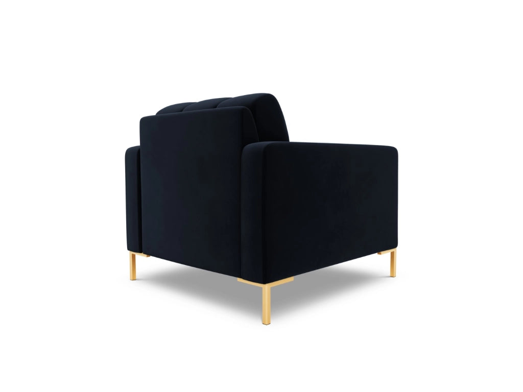 Cosmopolitan Design - Poltrona "Bali" in velluto blu scuro 