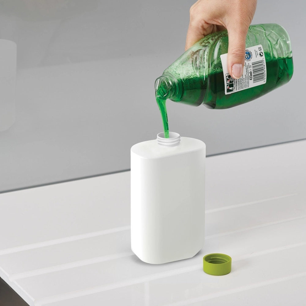 Trade Shop - Set Organizer Per Lavello Dispenser Di Sapone Liquido + Bottiglia + Contenitore -