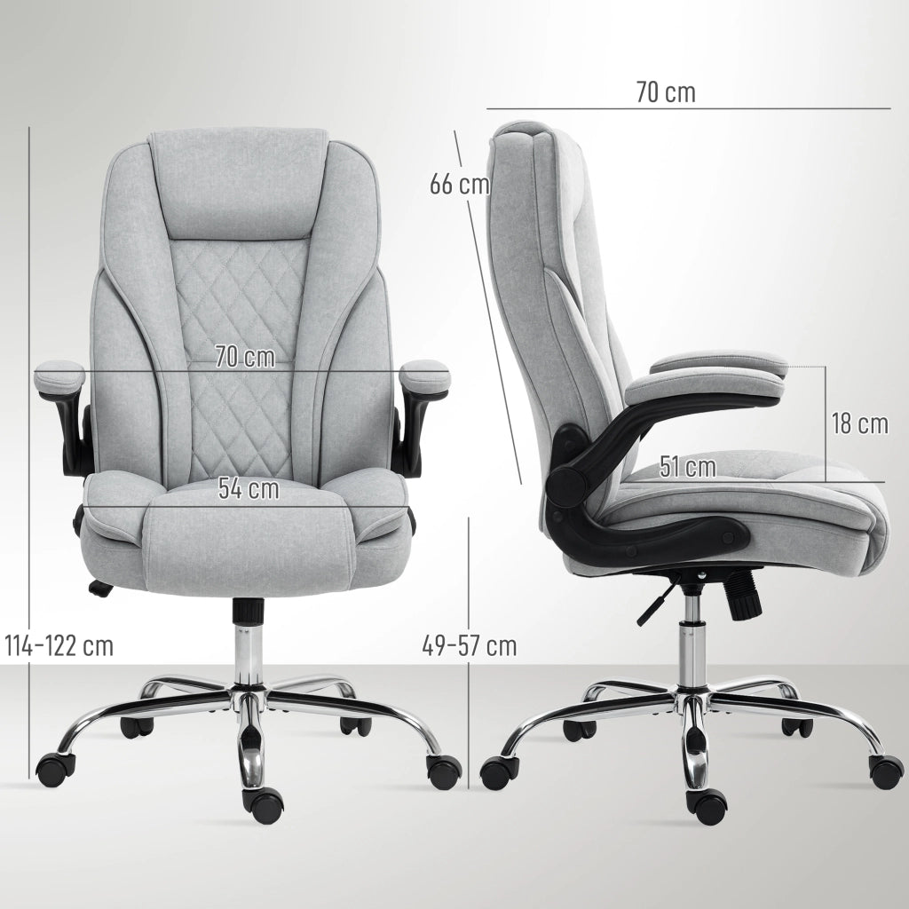 Sedia da ufficio ergonomica ¨C Minimal ¨C Grigio 70x70x114-122 cm
