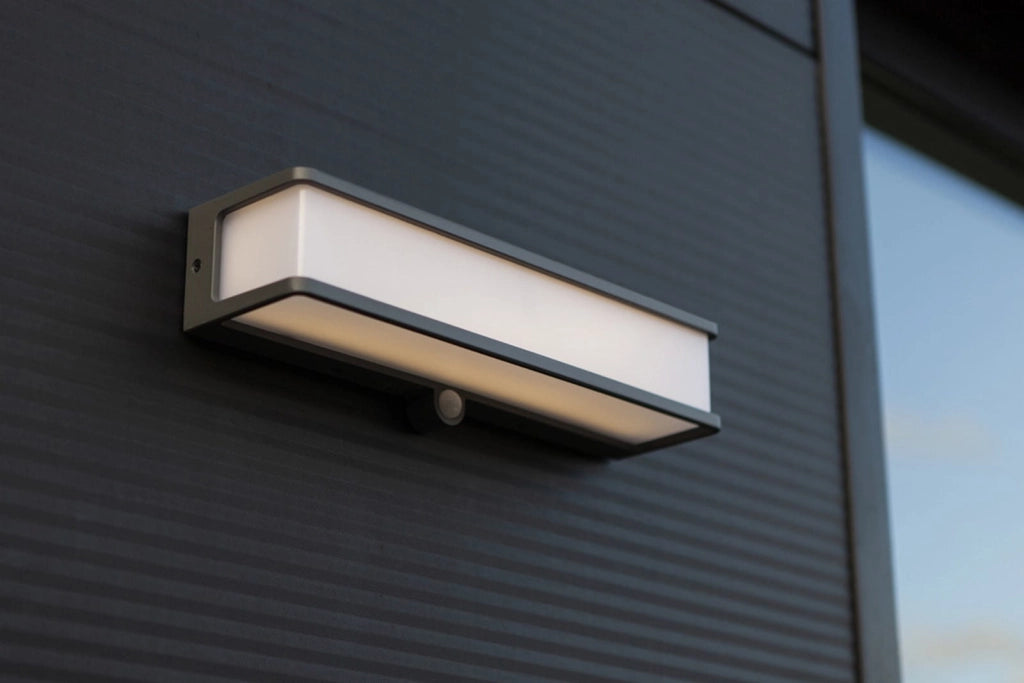 Applique esterna DOBLO grigia Lutec LED 16,5W sensori