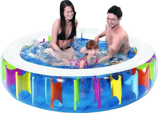 Piscina per bambini in gomma con terrazza, dimensioni 190 x 50 cm