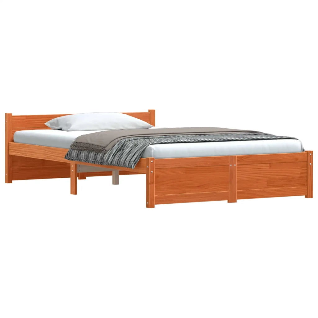Struttura del letto Marrone cerato 205,5 x 125,5 x 51 cm 870145