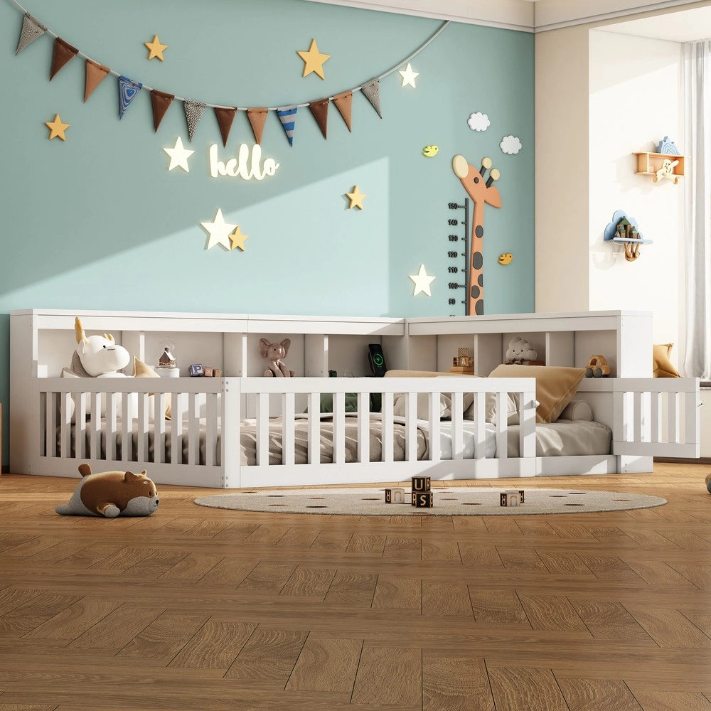 Letto Diurno con Contenitore e Rete a Doghe ¨C MINIMAL ¨C Bianco 140x190