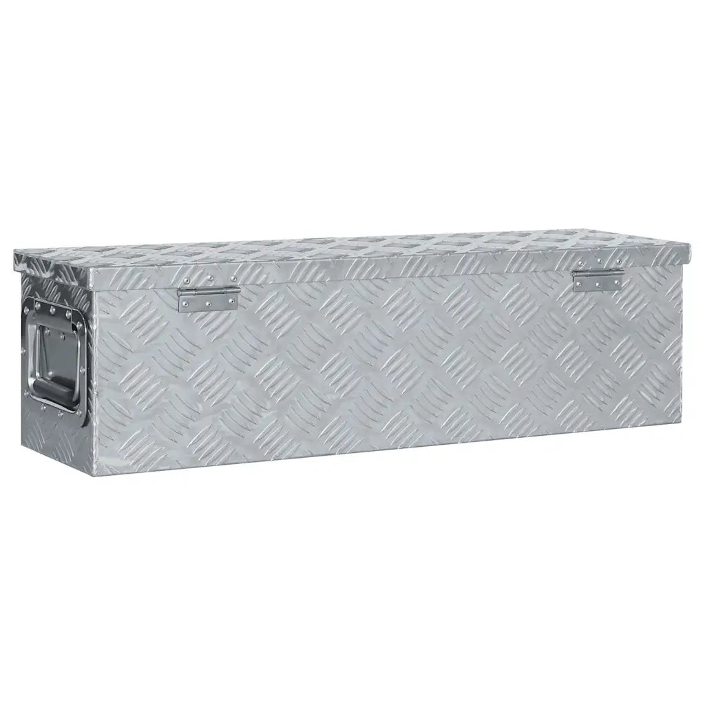 Cassetta in Alluminio 80,5x22x22 cm Argento 142937