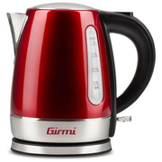 Girmi BL3202 Bollitore Elettrico Cordless 1.2 L 1630 W Corpo in Metallo Base Rotante 360° colore Rosso