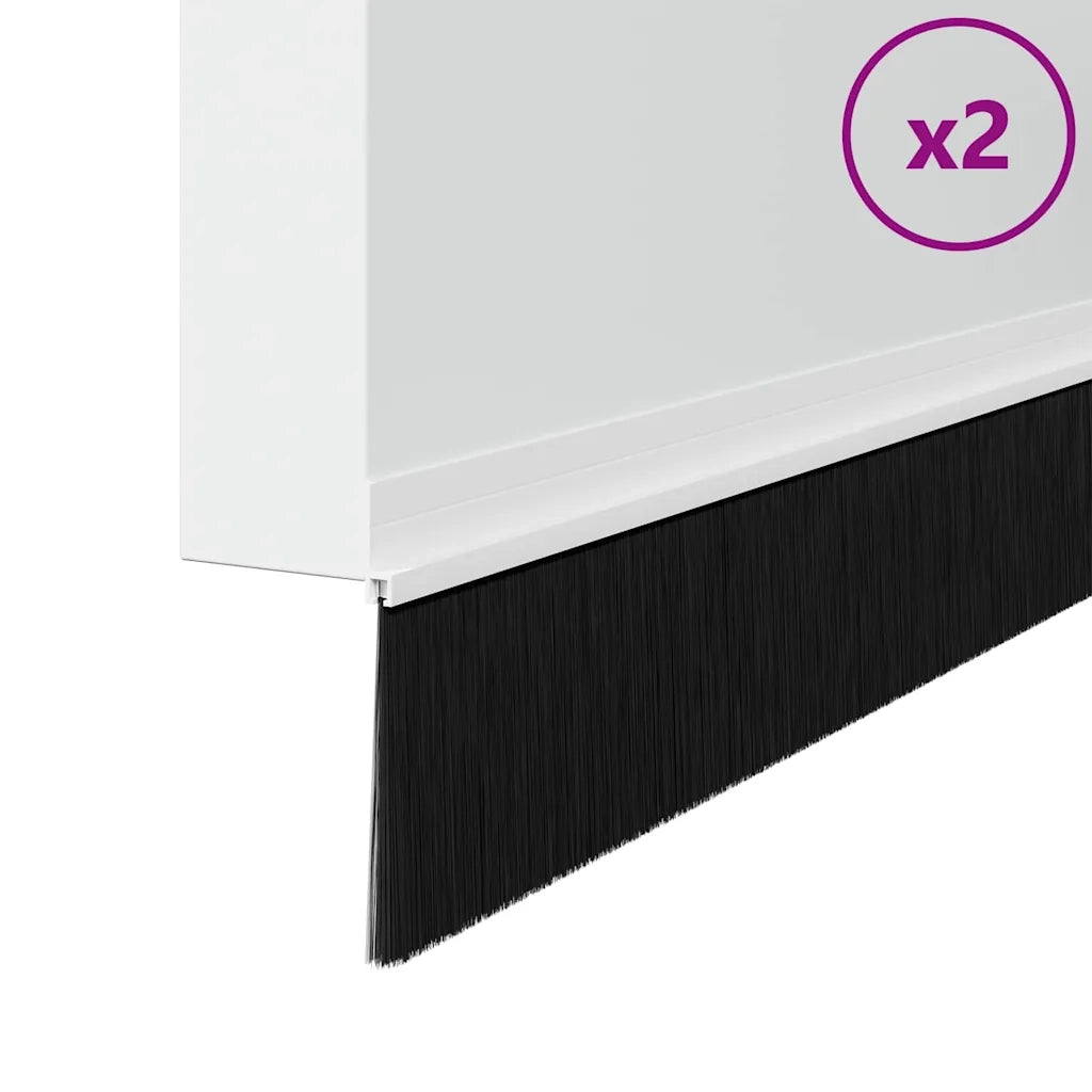 Spazzole per porte autoadesive 2 pz Bianco 100 cm CFW7542203