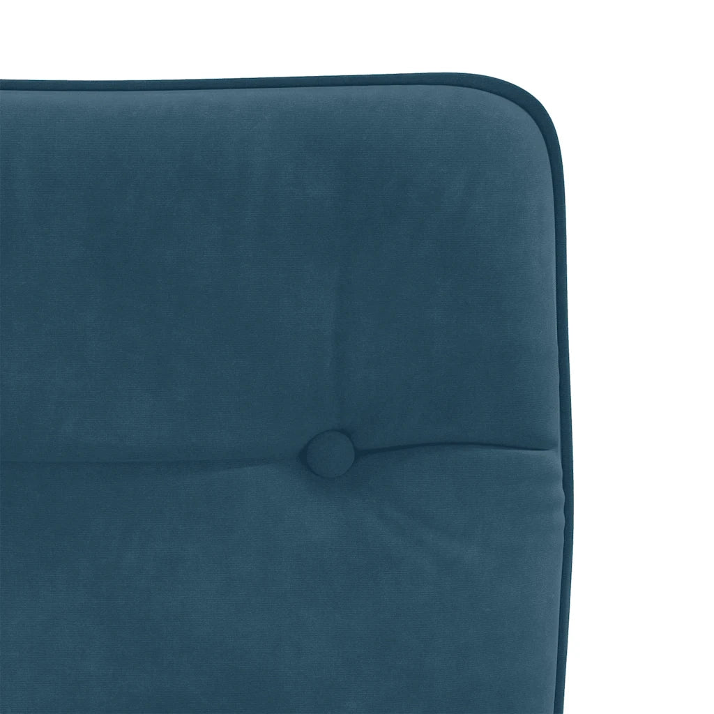 Sedie da Pranzo 4 pz Blu in Velluto 3315419