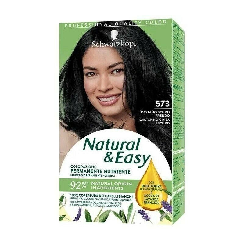 NATURAL & EASY TINTA PER I CAPELLI  N° 573 CASTANO SCURO