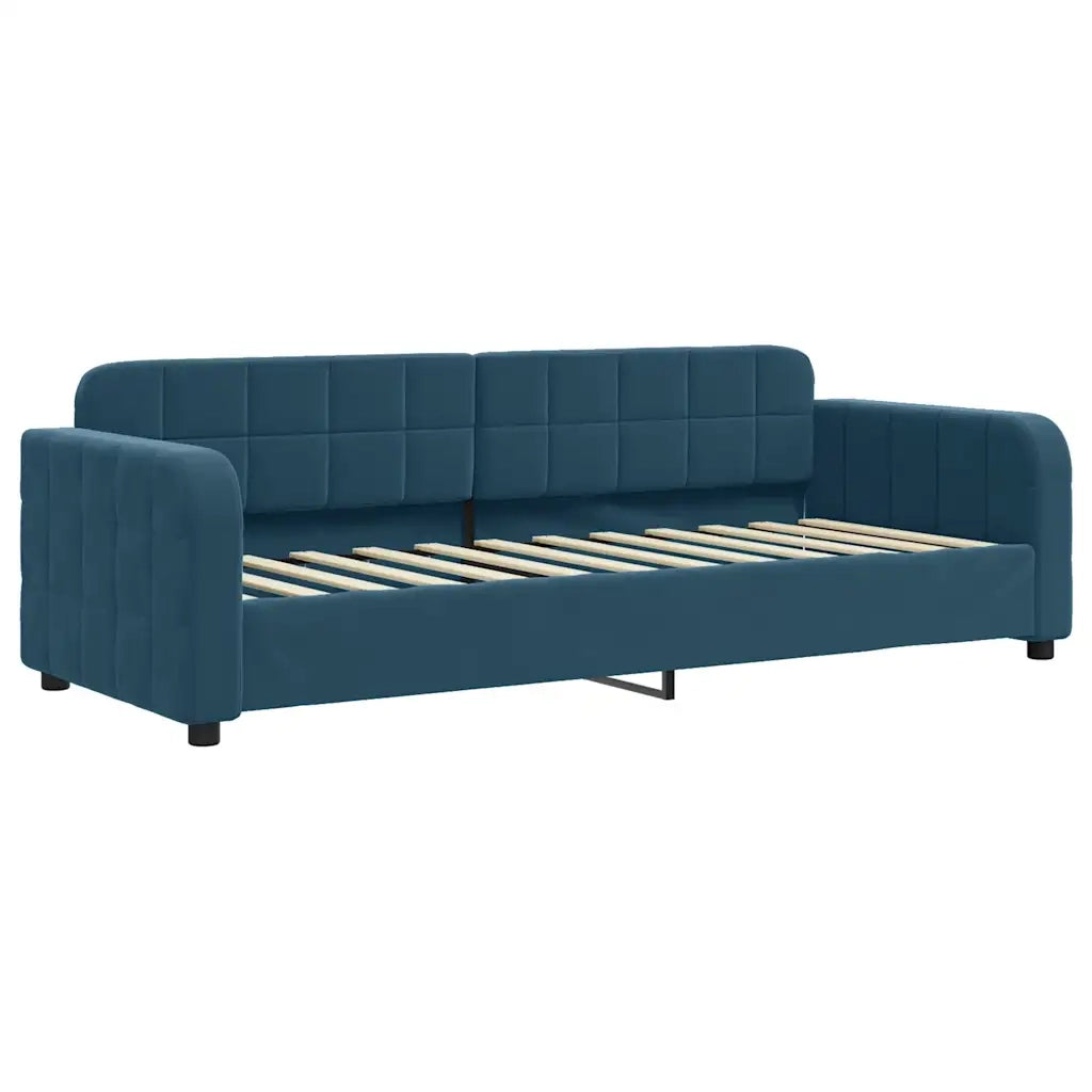 Divano Letto con Materasso-Sofa Letto-Daybed Blu 80x200 cm in Velluto 629770