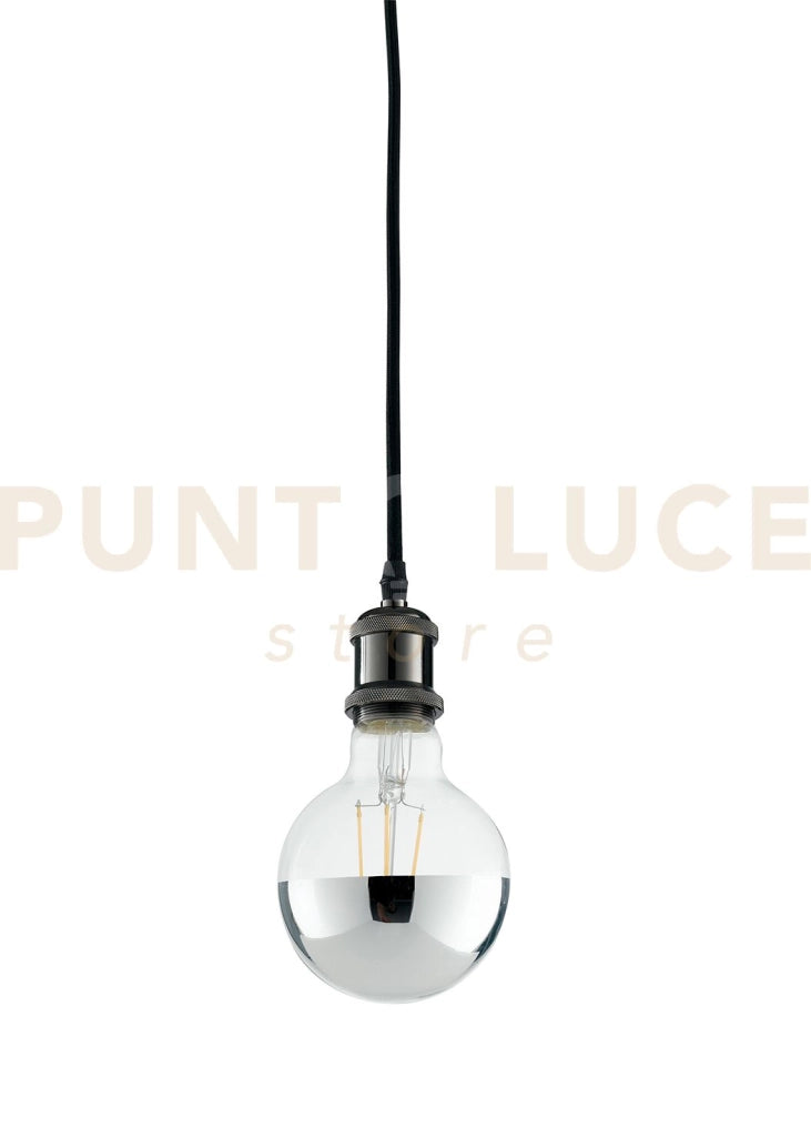 SOSPENSIONE PER BINARIO CLOCK NERO 1 LUCE ATTACCO E27 5X153CM