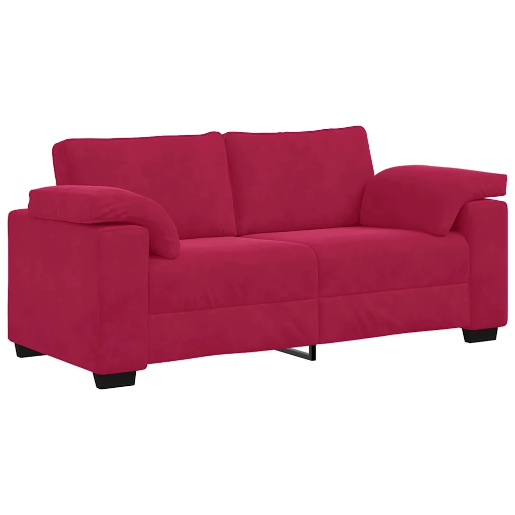 Divano Divanetto Rosso Vino 180x77x82 cm in Velluto 4105271