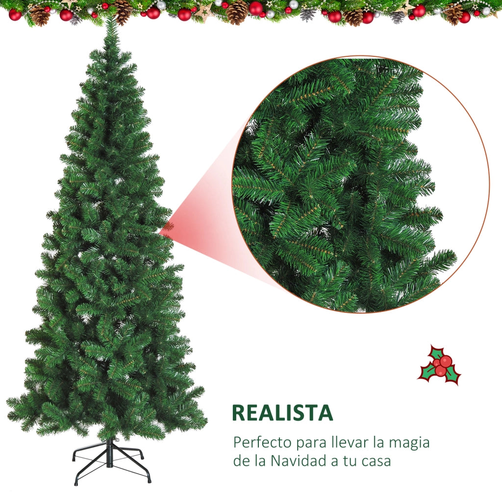 Albero di Natale Artificiale 210 cm 631 Punte ¨C Minimal ¨C Verde