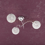 WILLOW PLAFONIERA 3 LUCI DECORO GOMITOLO 1098-PL3-GO