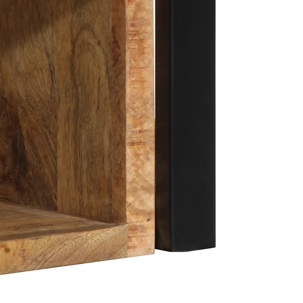 Comodino 40x35x40 cm in Legno Grezzo Massello di Mango 4015949