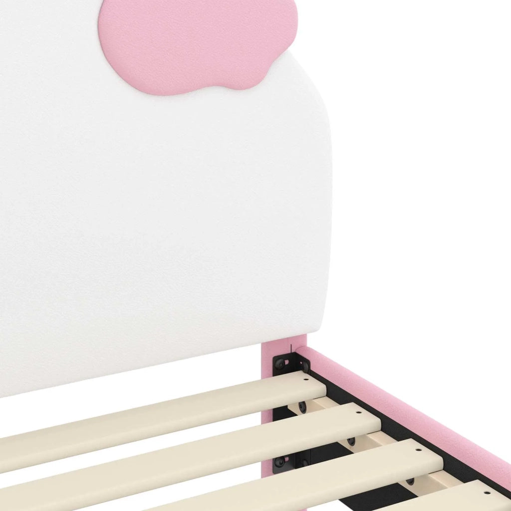 Struttura letto bambini con testata Rosa 90 x 190 cm PU 42011020