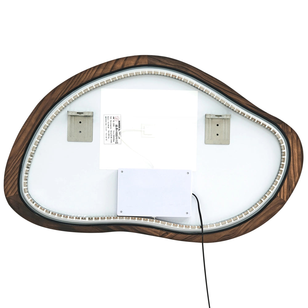 Specchio da parete a LED 60 x 93 cm, moderno e contemporaneo, per bagno, toeletta e camera da letto