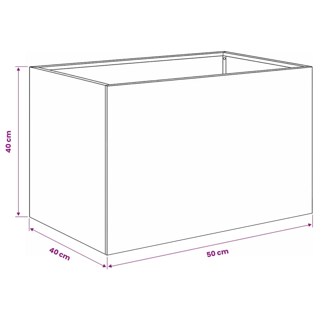 Vaso da giardino Verde Oliva 50 x 40 x 40 cm 8005644