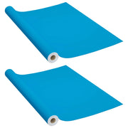 Pellicole Autoadesive per Mobili 2 pz Azzurre 500x90 cm PVC CFW9793995