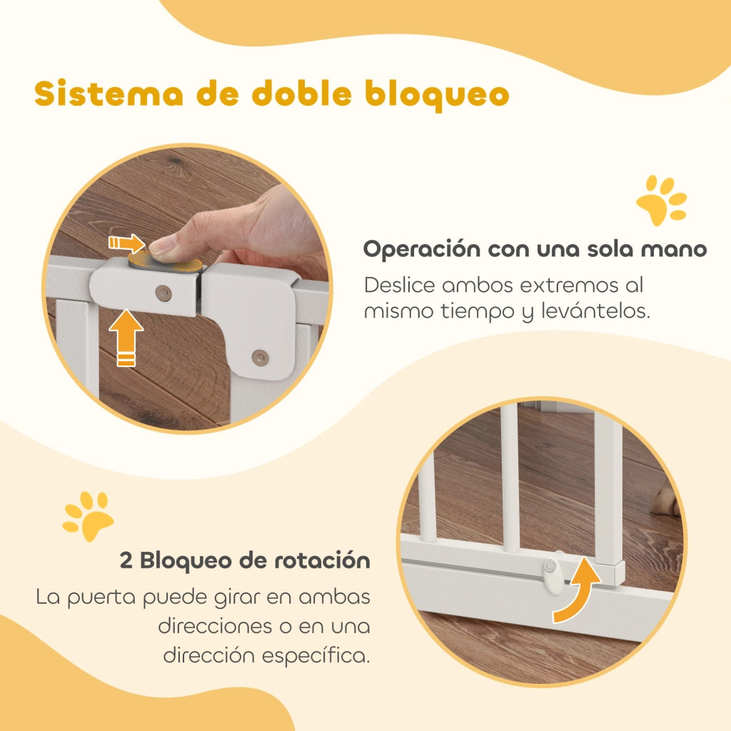 Barriera di Sicurezza per Cani Estensibile ¨C Minimal ¨C Bianco 75-115 cm