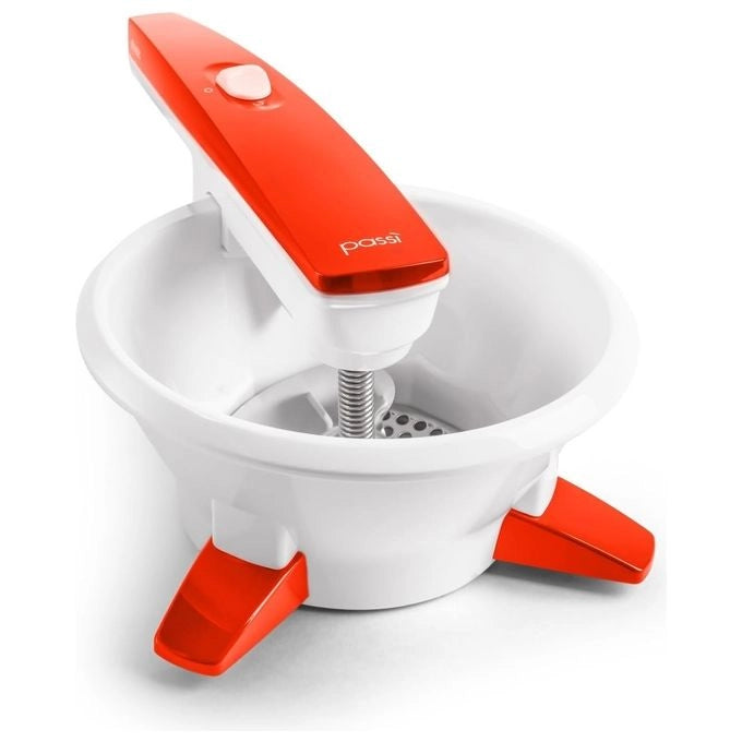 Ariete 261 Passì Orange 2.0 Passaverdure Elettrico 3 Dischi Acciaio Inox 25W Lavabile in Lavastoviglie colore Bianco Arancione