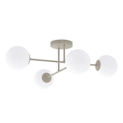 Plafoniera ROMA a sfere 4xE14 beige bianca Emibig