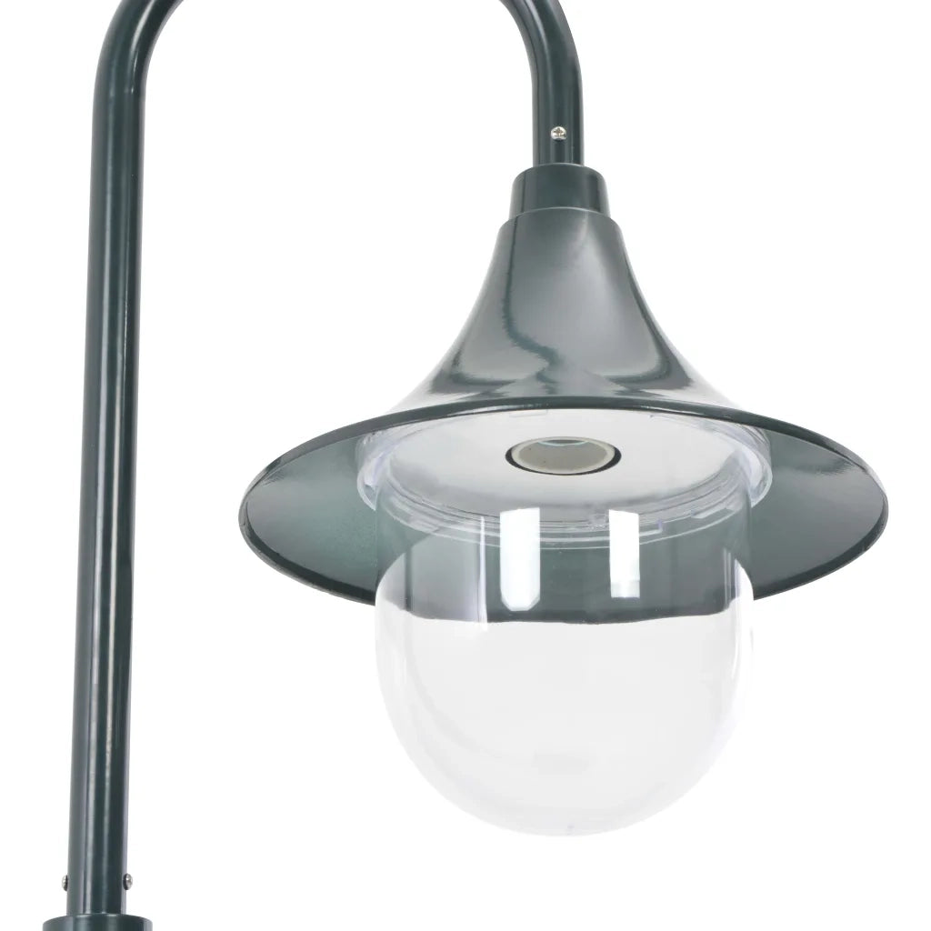 Lampione da Giardino E27 120 cm Alluminio Verde Scuro 44218