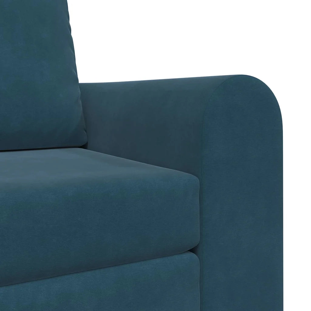 Divano Letto-Sofa Letto-Daybed Blu 98 x 71 x 83 cm Velluto