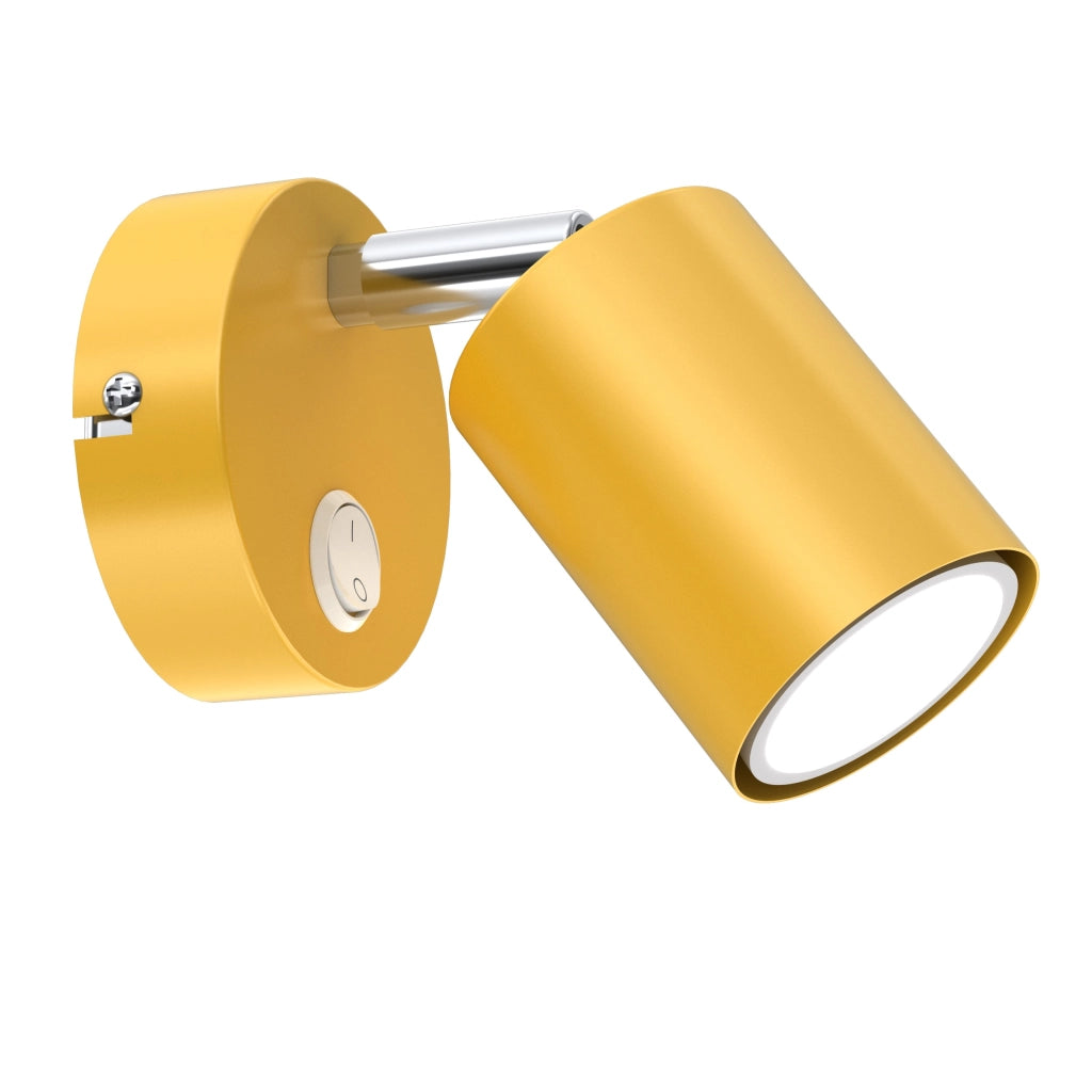 Applique bimbo gialla con interruttore Fun GU10 Luminex