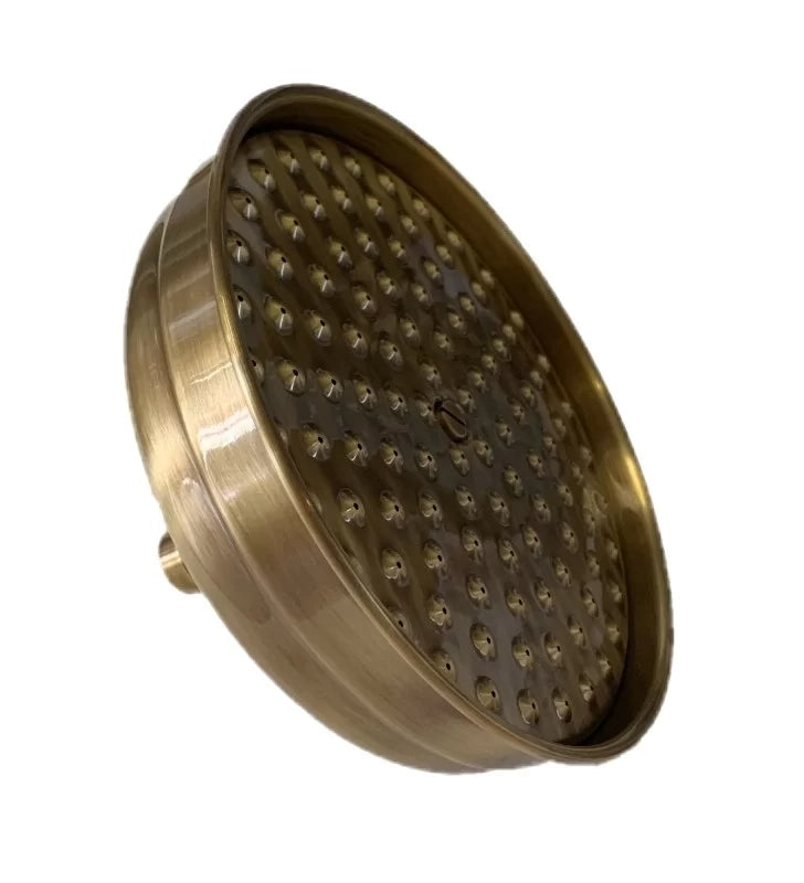 Soffione a pioggia color vecchio ottone