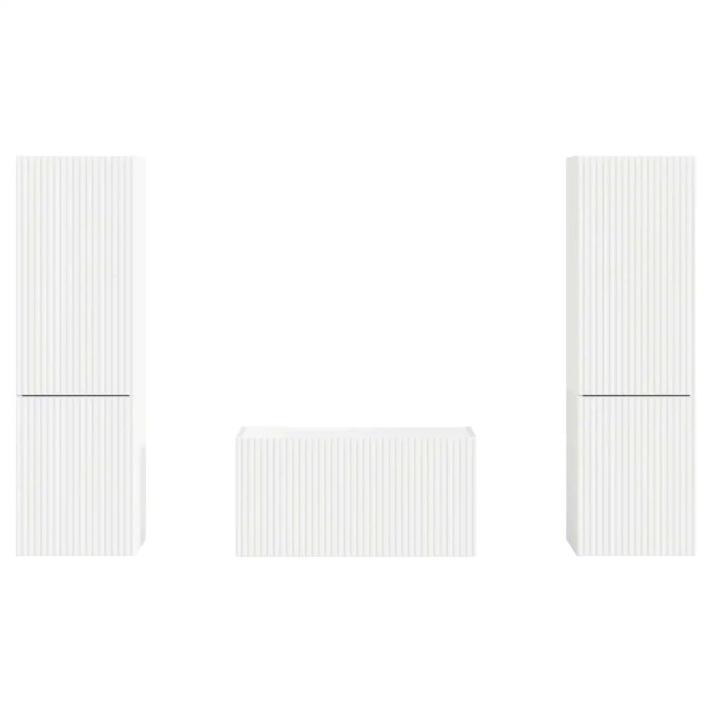 Set mobile TV 5 pcs Bianco Legno multistrato 3409096