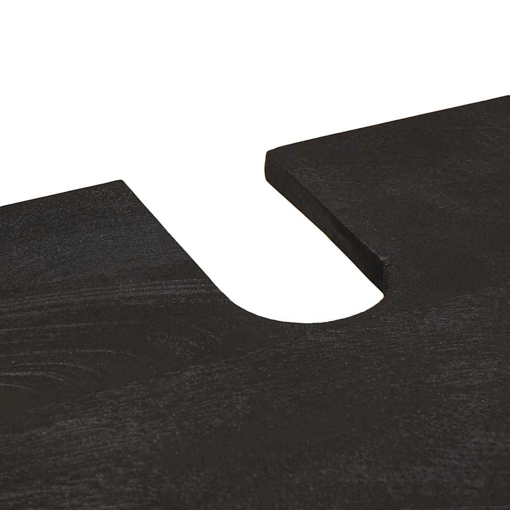 Mobiletto lavabo moderno e compatto 62 x 33 x 58 cm legno di mango nero 02_0057896