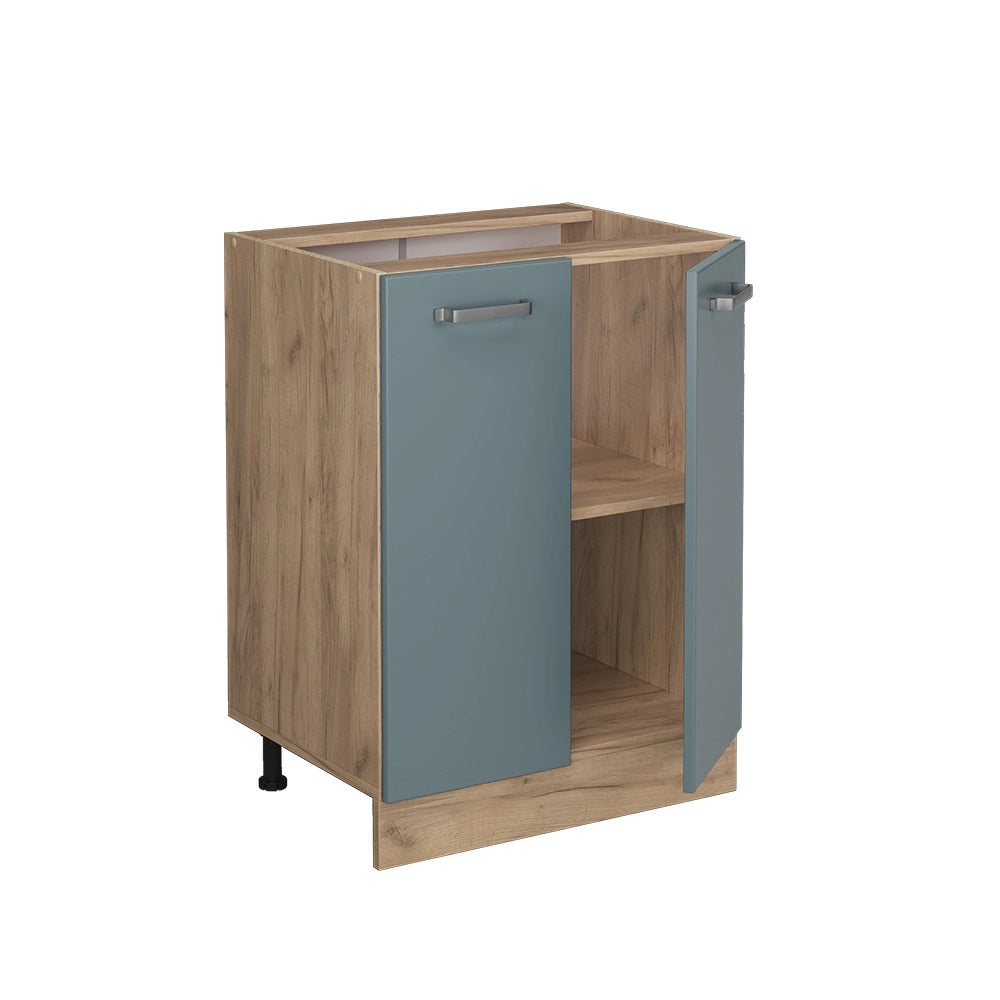 Vicco Mobiletto base cucina Grigio-blu 60 cm PL Marmo