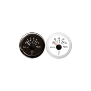 MANOMETRO OLIO 25 BAR INVERT.BIANCO OIL PRESSURE BLACK MAX 5 BAR 12/24V