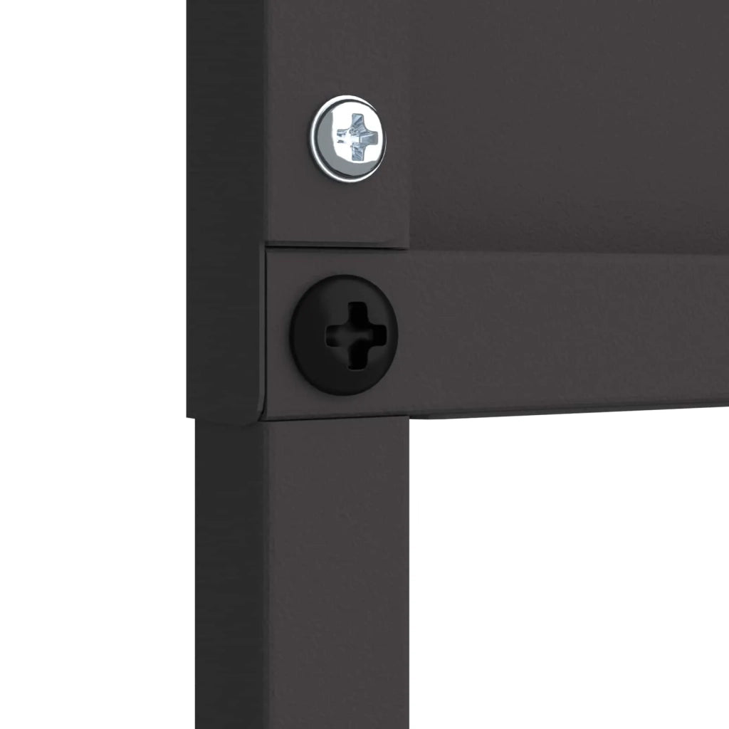 Schermo per privacy in giardino Traforo Nero 50 x 140 cm 876287