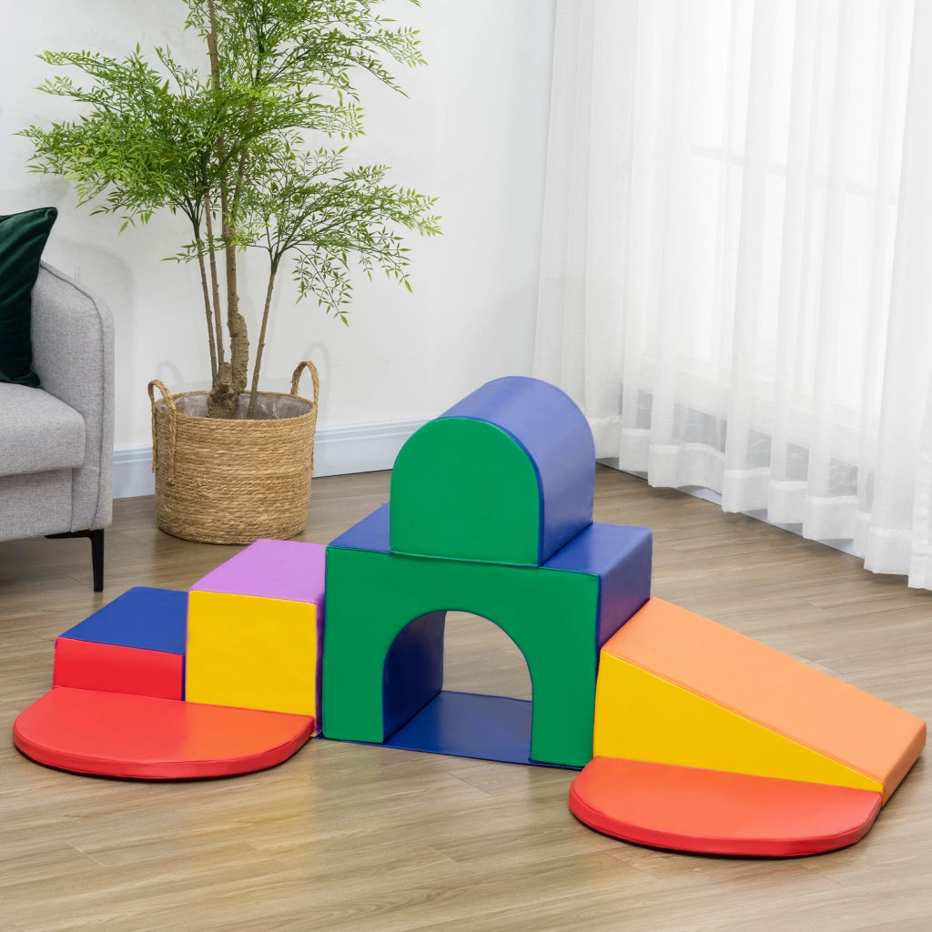 Set Gioco Bambini 1-3 Anni 7 Blocchi ¨C Xylo ¨C Multicolore PU EPE 170x130x40cm